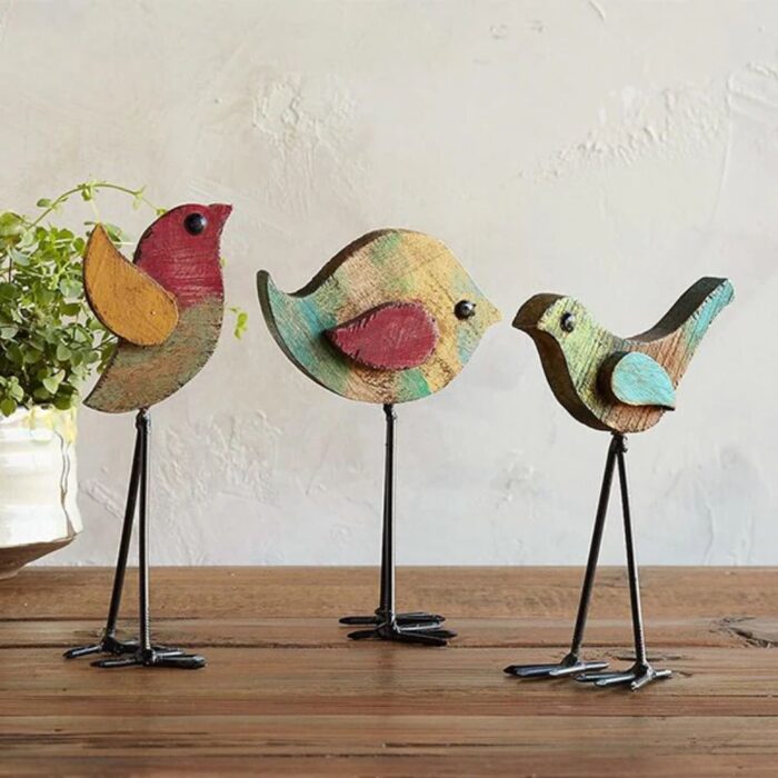 Flying Bird Showpieces Figurines Set Of 3 - Image 1